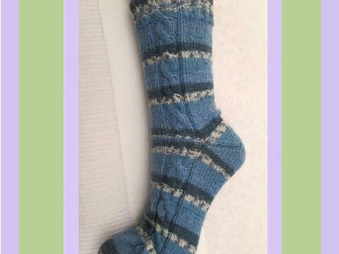 Sockenmuster "Zopf" - PDF - Gr.: 32-47