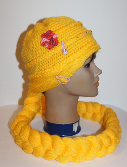 Rapunzel-Perücke Häkelanleitung