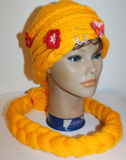 Rapunzel-Perücke Häkelanleitung