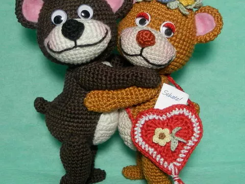 Valentina und Valentino - Häkelanleitung 