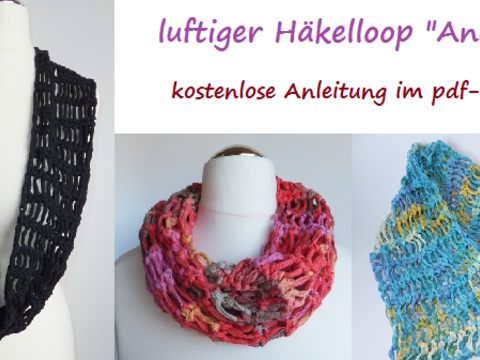 Sommerlicher Loop / Häkelloop "Ananas"