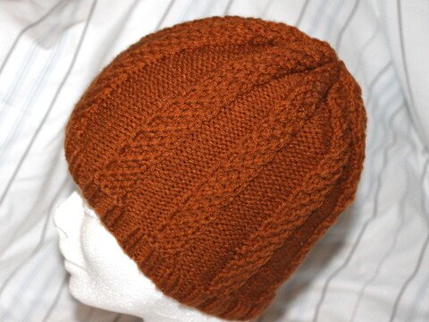 Strickanleitung Zopfmütze oder Beanie in drei Größen