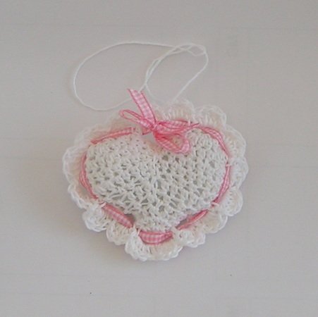 Hakelanleitung Herz Duftherz Duftsackchen