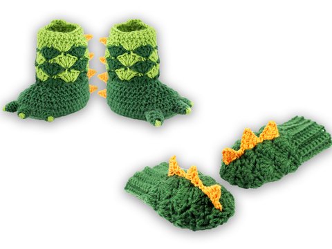 2 PDFs-Sparset: Stiefel & Handschuhe "Drache"