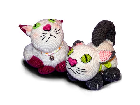 Türstopper Katzen Kurt und Kaja, Häkelanleitung für Anfänger