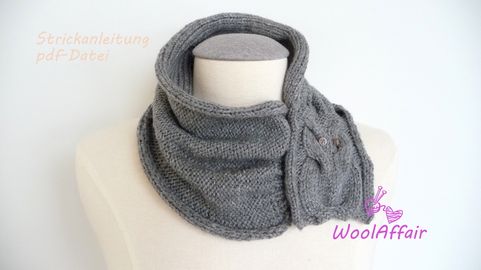 Knitting Pattern - Shawl Owl Design - No.107E