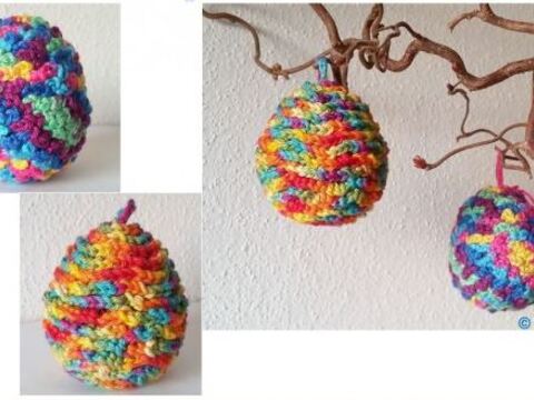 Häkelanleitung Ostereier "Rüschenzauber"