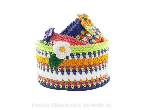 Bunte Aufbewahrungskörbe, 3 Gr (10-18 cm)