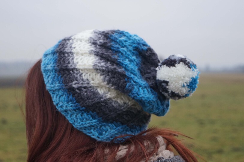 Anleitung zum stricken Spiral- Mütze *Top of the world*