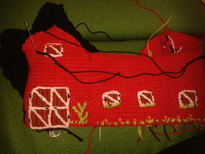 Scheune mit Silo, Häkelanleitung für Anfänger