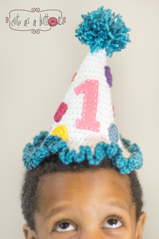 Cute as a button Geburtstagshut