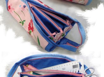 Nähanleitung für eine Fächertasche - Ziehharmonikatasche