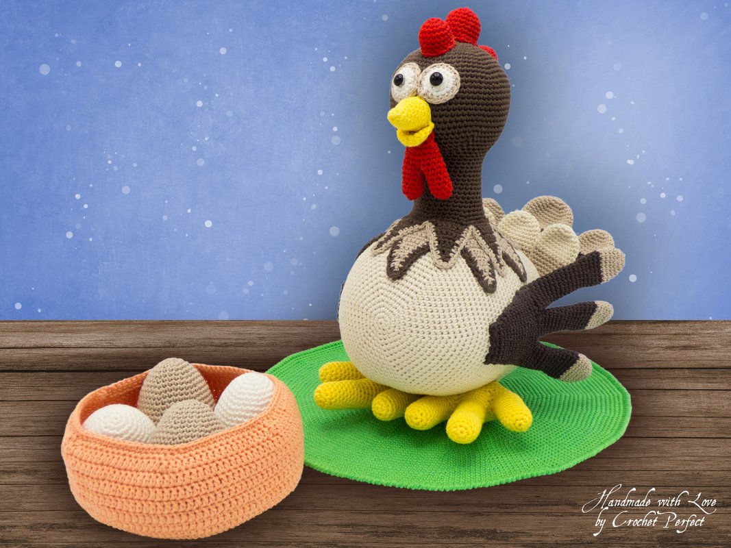 Häkelanleitung: Henne Berta