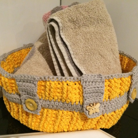 PDF- Häkelanleitung Korb groß