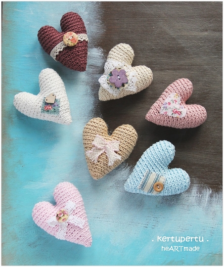 Herz / Herzchen - Häkelanleitung