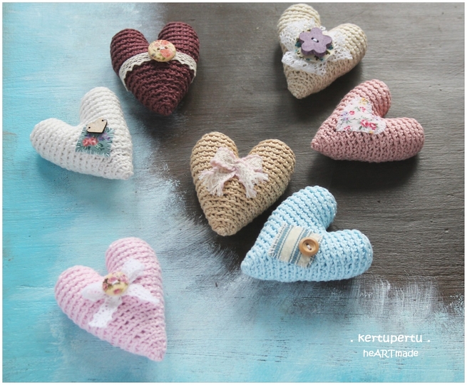 Herz / Herzchen - Häkelanleitung
