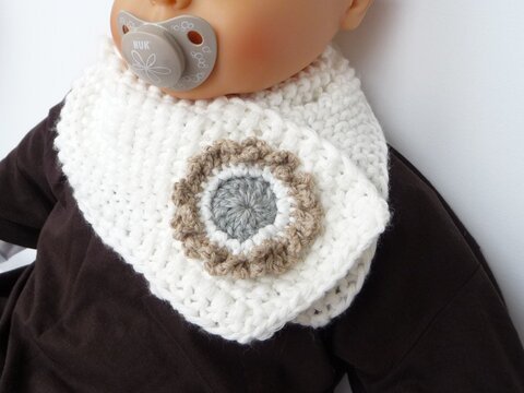 Strickanleitung Schal mit Kringelblume Babyschal - No.33