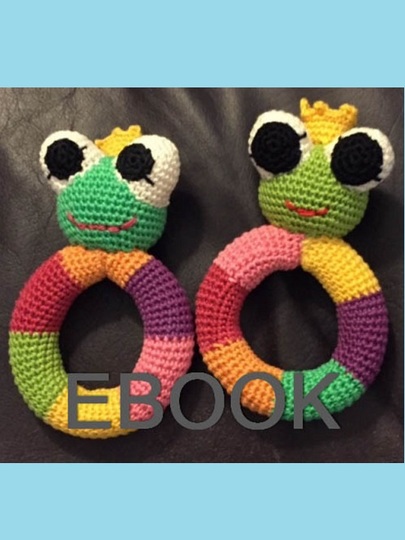 Greifring "Froschkönig" Baby Rassel häkeln