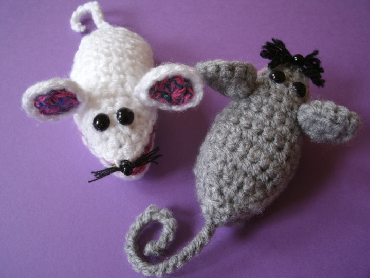 Klammer- Mäuschen zum Mäuse verschenken Häkelanleitung