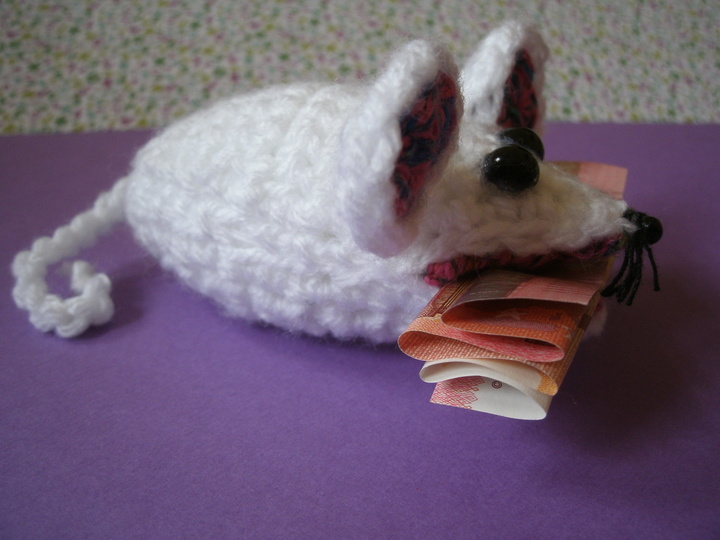 Klammer- Mäuschen zum Mäuse verschenken Häkelanleitung