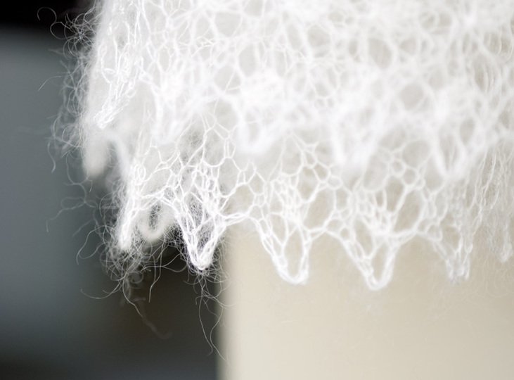 "Cecilia" - Brautstola aus feinem Lacegarn