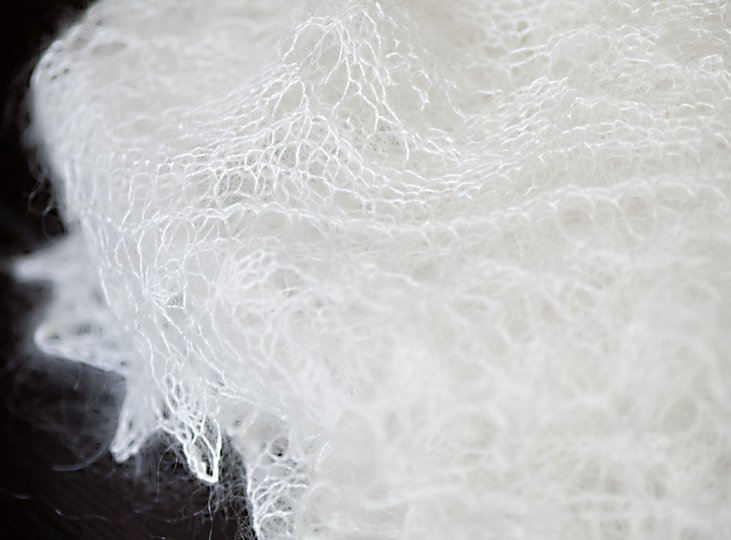 "Cecilia" - Brautstola aus feinem Lacegarn