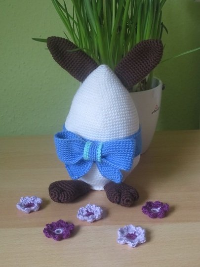 Hasen-Osterei - Häkelanleitung