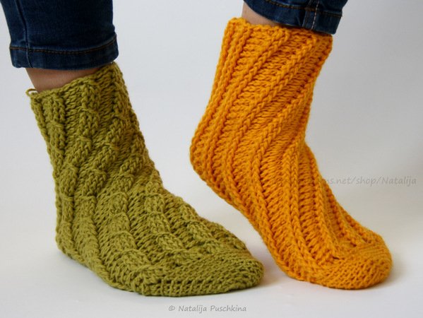 Socken häkeln ohne Ferse - Spiralsocken für Erwachsene und Kinder