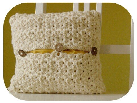 Häkelanleitung Kissenbezug mit Blütenmuster