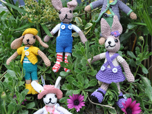 Die Osterhasen Familie - Osterdeco