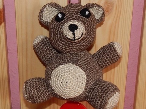 Spieluhr "Teddybär" - Häkelanleitung