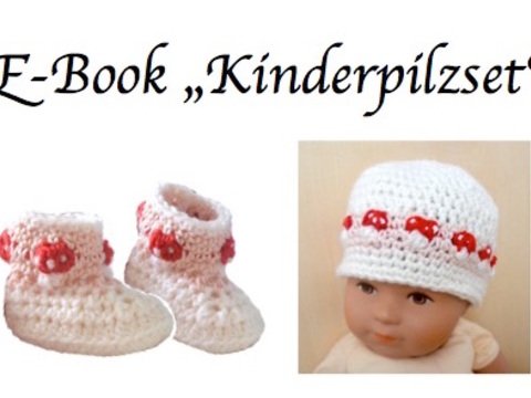 Anleitung: "Kinder-Pilzset" Mütze 0-12 Monate