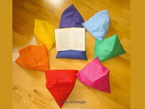 Nähanleitung für ein Lesekissen / Buchkissen
