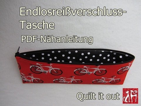 Nähanleitung Endlosreißverschluss Tasche