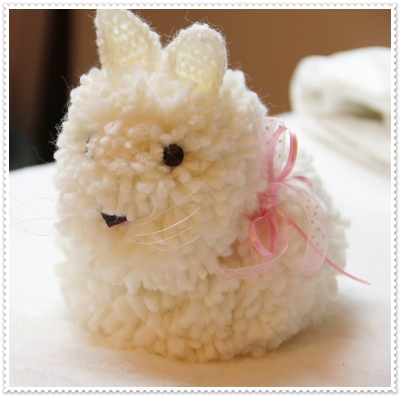 Kuscheliges Pompon-Häs'chen