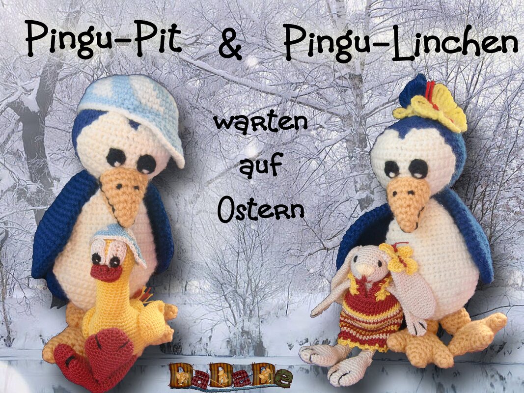 Pinguin - Kinder, Häkelanleitung von DaDaDe