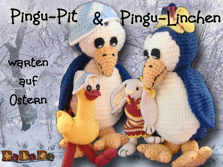 Pinguin - Kinder, Häkelanleitung von DaDaDe