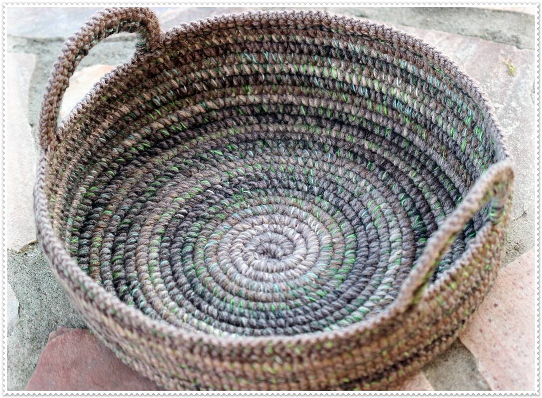 Korb Rustico - Häkelanleitung