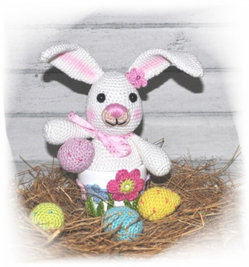 E-Book - Häkelanleitung - Ostern - Hasenversteck - Osterhase im Topf