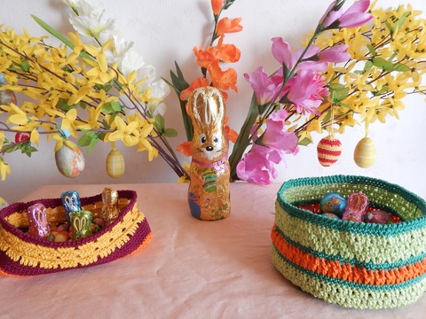 Dekorative Osterkörbchen