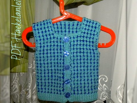 E-Book / PDF Häkelanleitung Weste "Junge"