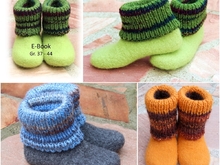 Filzstiefelchen mit Rollkragen Gr. 37 - 44