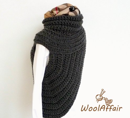 Crochet Pattern - Asym Shrug - Cape - Poncho - No.113E