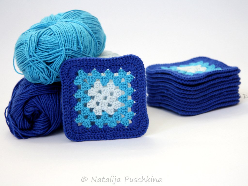 H&auml;kelanleitung - Oma Granny Square f&uuml;r Kissen, Decken, Taschen...
