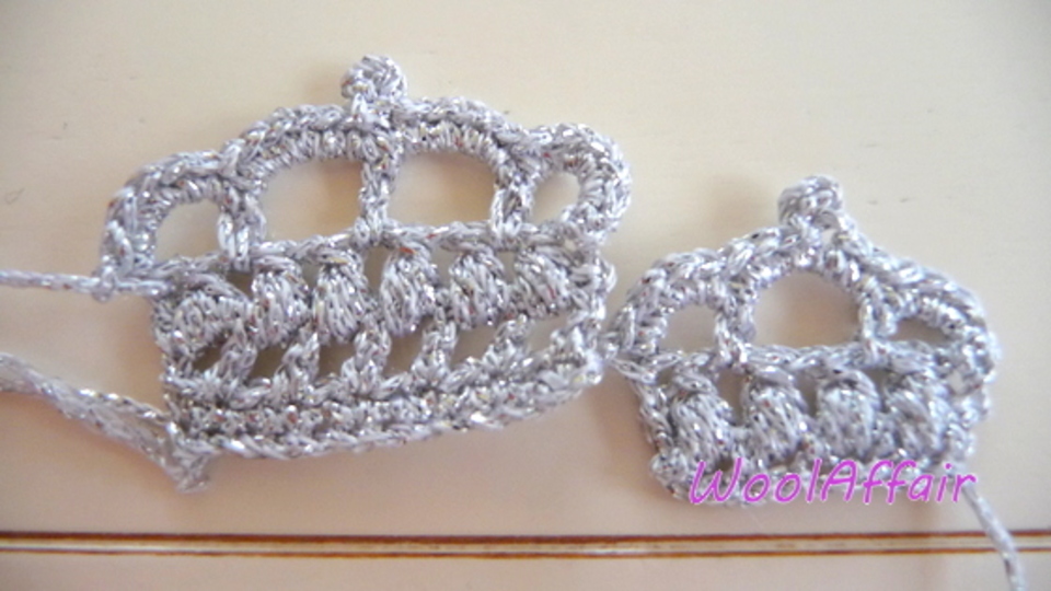 Häkelanleitung - Applikation Krone & Krönchen - A23