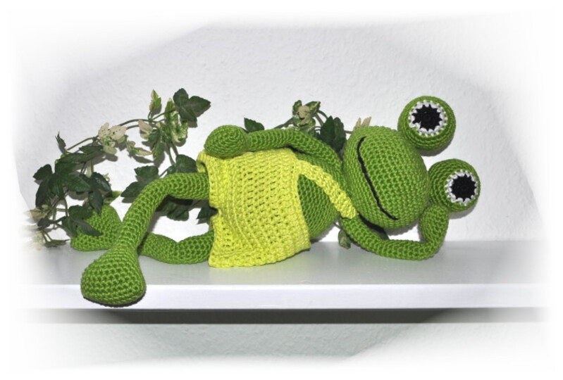 E-Book - Häkelanleitung - Sei (k)ein Frosch - Frosch - Häkelfrosch - Schlenkerpuppe