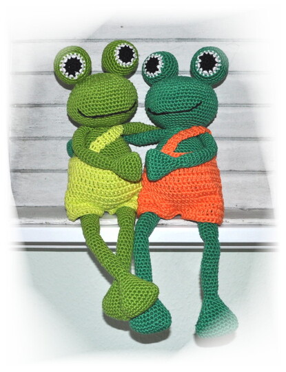 E-Book - Häkelanleitung - Sei (k)ein Frosch - Frosch - Häkelfrosch - Schlenkerpuppe