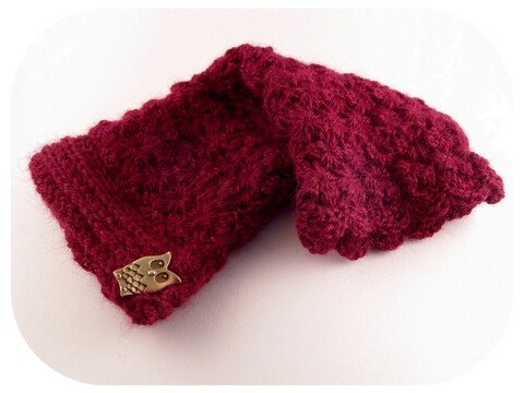 Häkelanleitung Armstulpen mit Blütenmuster