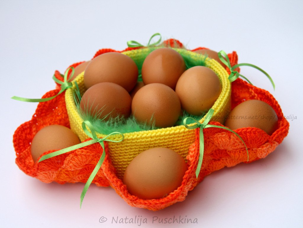 Osterkorb 'Bl&uuml;mchen' f&uuml;r Eier und S&uuml;&szlig;igkeiten