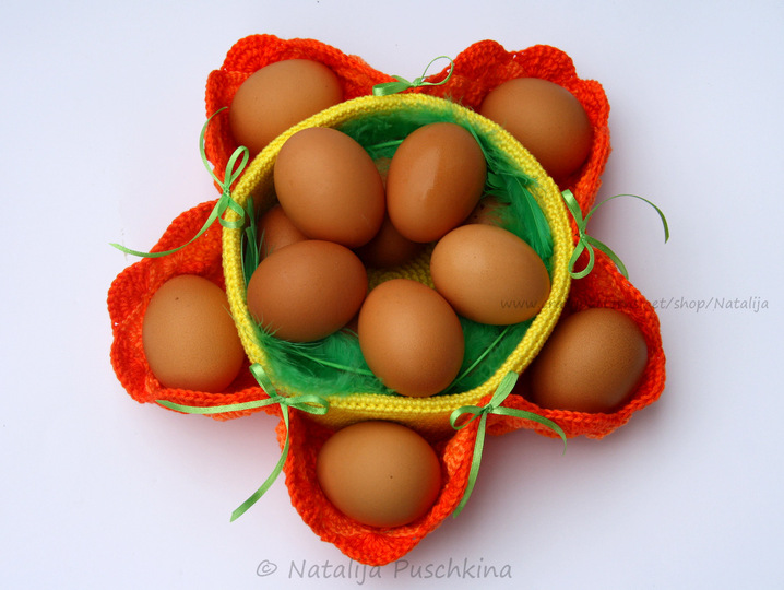 Osterkorb 'Bl&uuml;mchen' f&uuml;r Eier und S&uuml;&szlig;igkeiten